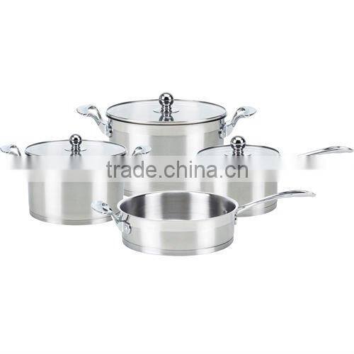 7pcs stainless steel cookware set