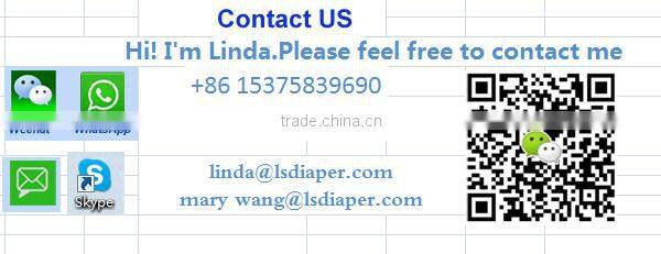 Grade A super absorbent soft baby diaper