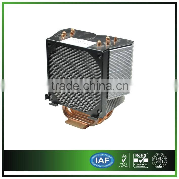 customized copper base 4 copper heat pipes heat sink