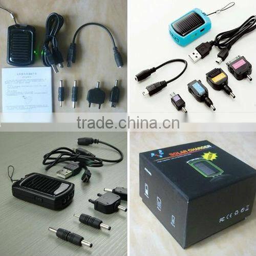 Mini portable keychain cheap solar mobile phone charger