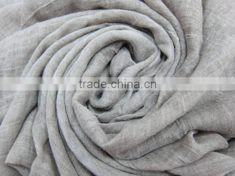 Wholesale Long Large Lace Brim Plain Cotton Linen Scarf Fashion Hijab 2016