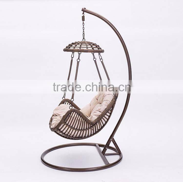 Single Seat Balcony Rattan Springs for Swing Chair Singapore Swing Egg Chair
