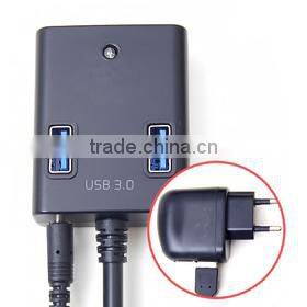 4-Port USB 3.0 Charging Hub Device with Wireeless or Wire Adaptor