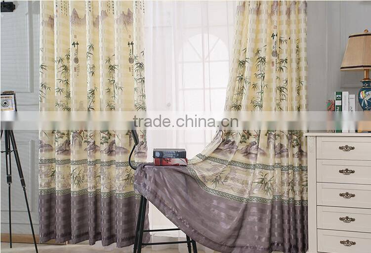 2015 Europe type style cheap hot sale curtain for jacquard Shower window curtain forliving room