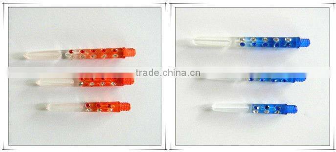 Indoor dart games of innovative bubble dart shafts