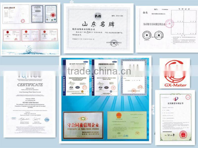 Plastic body single jet wet/cold water meter ( 1/2" to 1")