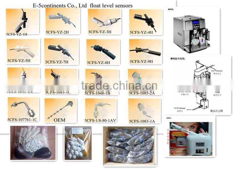 SUS316 stainless steel vertical liquid water magnetic float level switch sensor 5CFS-S1A2