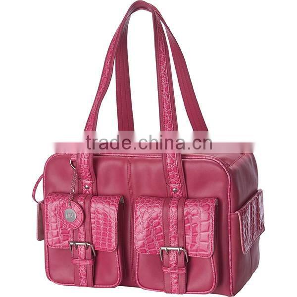Leather Material and Soft Bag Type pink dslr Camera Bag for girl