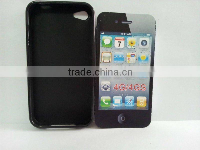 High quality jelly phone case for iphone 4G/4S