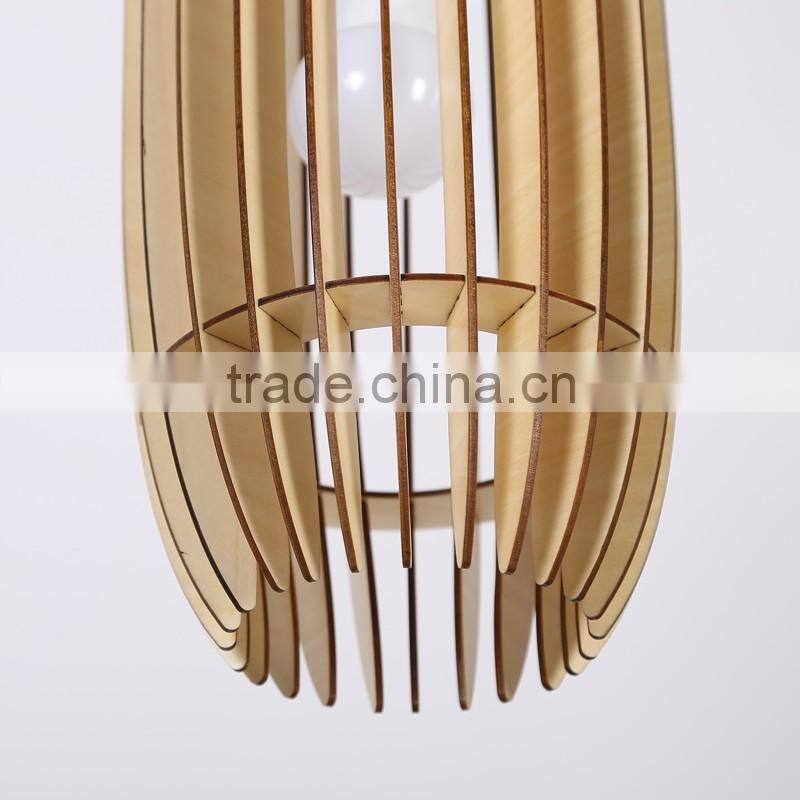 High quality and fast delivery furniture light supplier basewood wooden ceiling pendant lamp JK-8005B-18 LED pendant Light