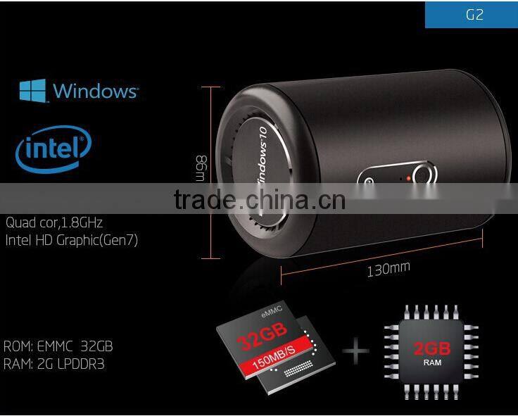Vensmile i10 Win10 X86 Z3735F Quad core 1.8GHz full hd sex 1080p porn video android mini pc tv box