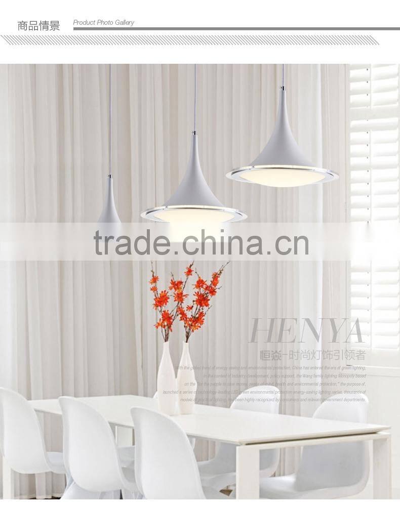 12w Trumpet LED Pendant Light Dining Room Creative Horn Lamp LED Droplight