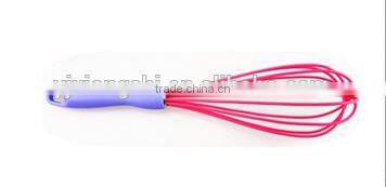 Hot sale colorful silicone whisk with PP handle Silicone Kitchen Utensils for Blending, Whisking, Beating & Stirring