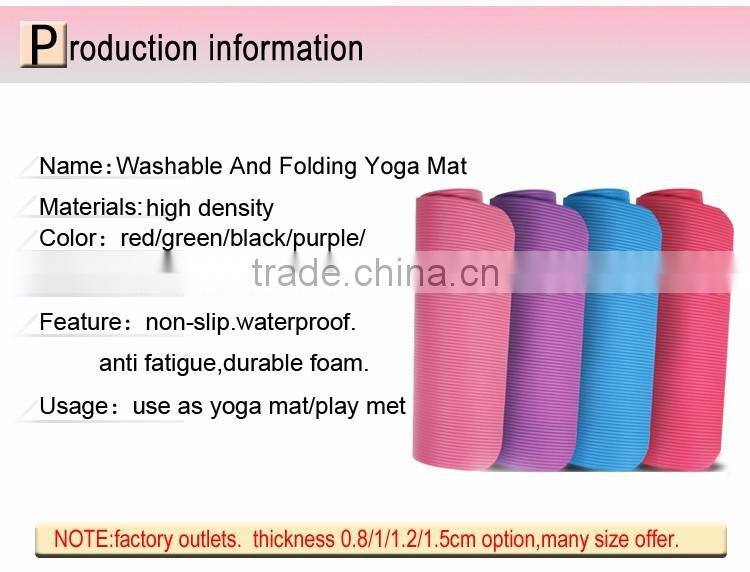 ECO Nbr Yoga Mat Softextile Gym Mats 1/1.2/1.5cm