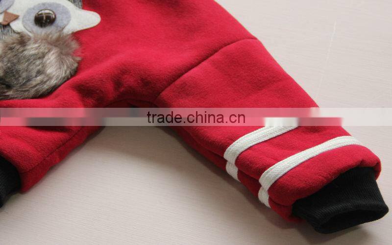 cute owl pics girls set long sleeve t shirt with black leather skirt red black 2 colors fashion children set