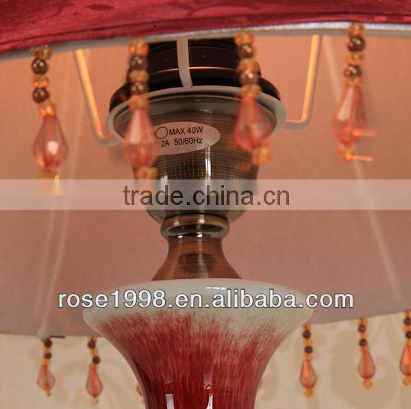 E27 table lamp with glaze ceramic