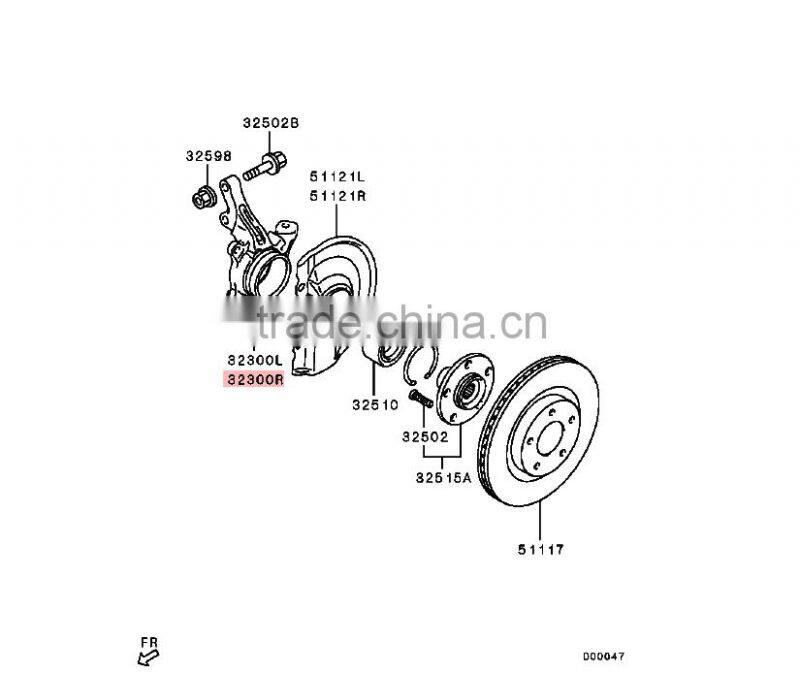 Right Knuckle for Mitsubishi DELICA Outlander XL ASX CV2W CV4W CW4W CW5W GA1W GA2W GF6W GF7W 3870A008