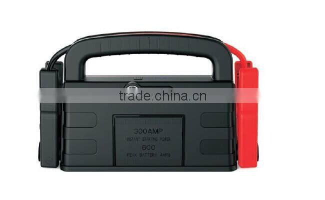 LiFe long life safe portable jump starter with clamps together