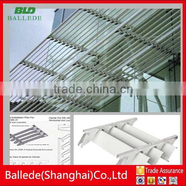 Architectural aluminum sunshading awning