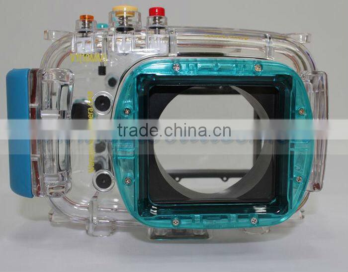 40M/130ft Underwater Case for Camera Nikon, Waterproof Camera Case for Nikon V1(10mm Lens), Waterproof Digital Camera Case