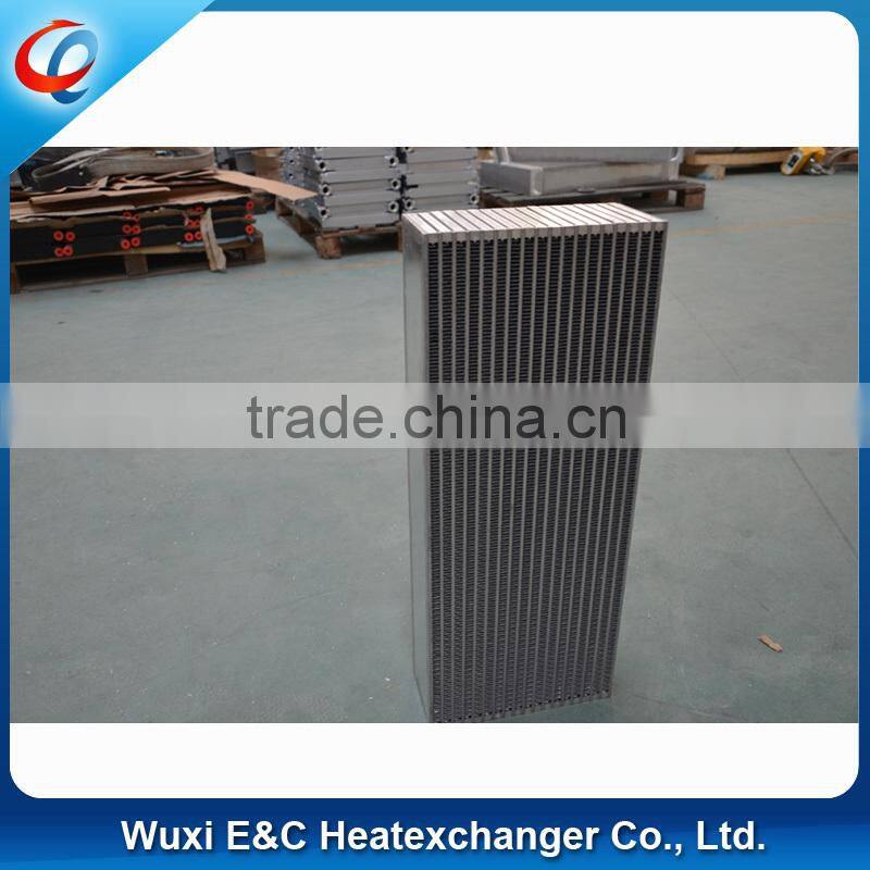 plate bar liquid water to air cooler core