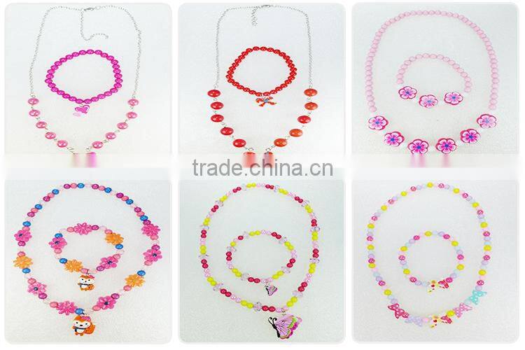 kids jewelry set mixed eco-friendly cute animal pendant bead resin custom necklace