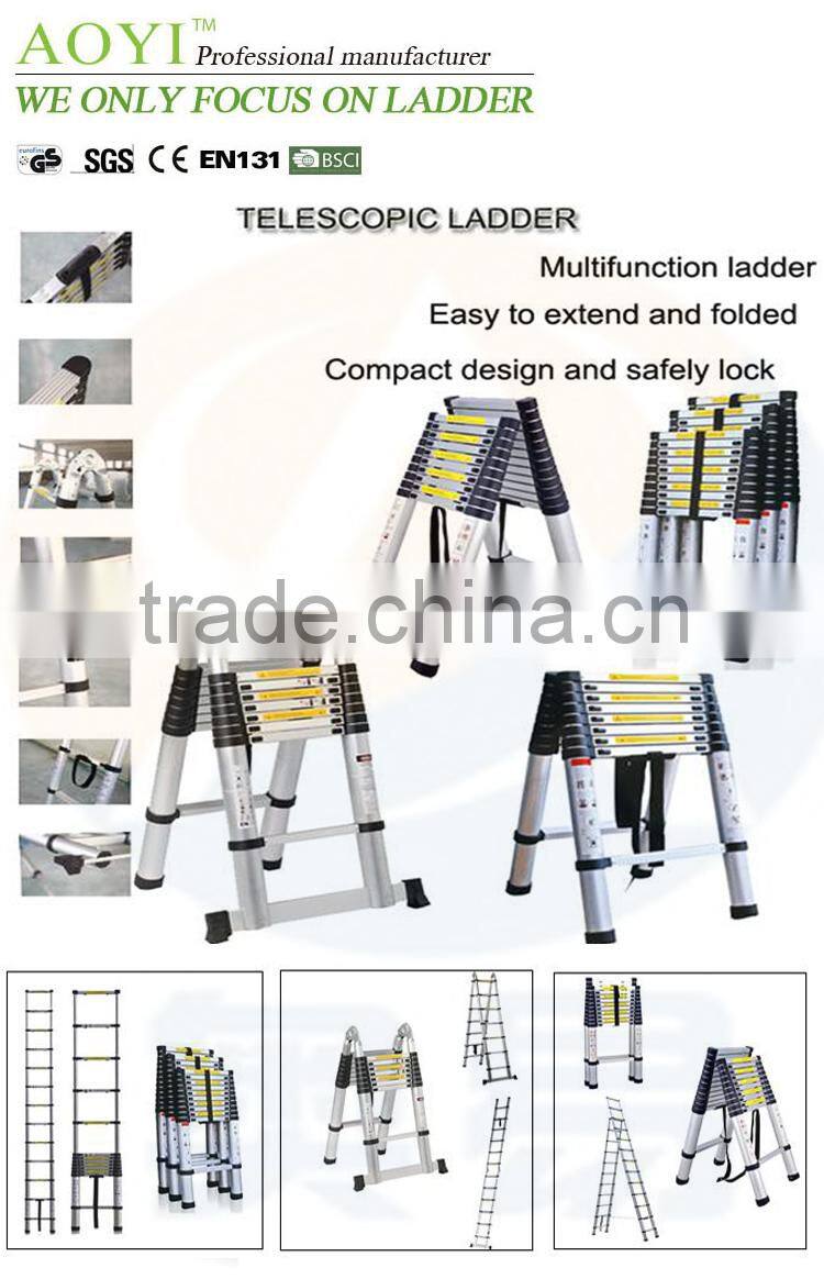 32 foot extension 20cm aluminum step ladder AY-ZJ1032 with EN131