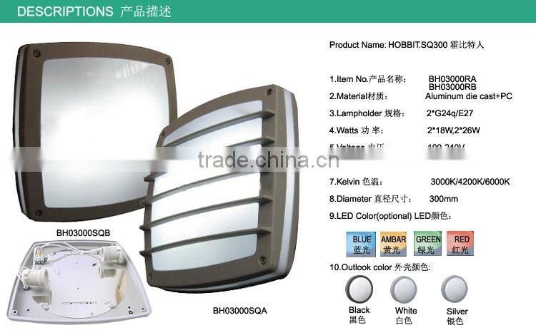 HOBBIT round outdoor IP65 led ceilling light lamp