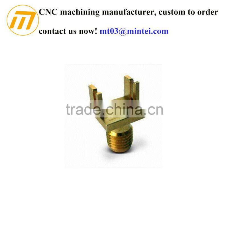 factory custom CNC machining precision stainless steel/ copper/ brass connectors