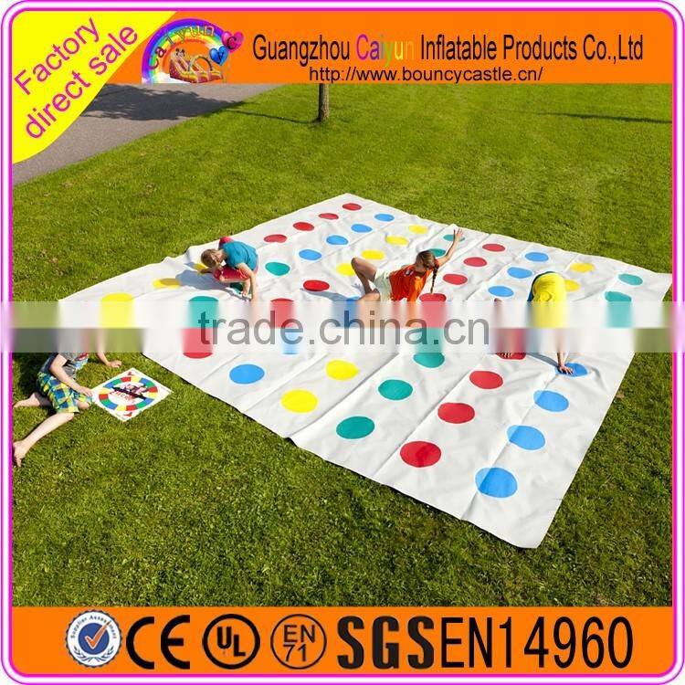 Giant Outdoor Game Inflatable Twister Mats For Kids