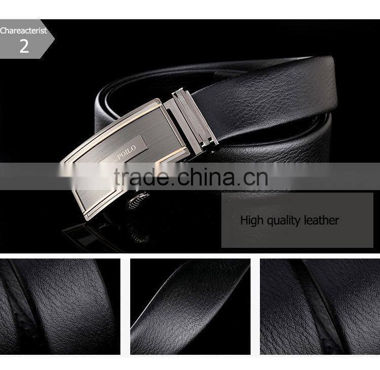 Top quality handsome real leather jeans belts for men by custom design