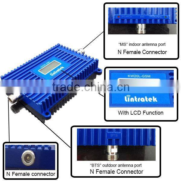 lintratek brand lcd screen 1900 PCS indoor cell phone signal booster