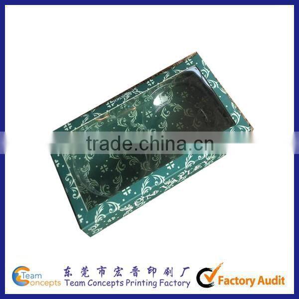 Custom Cardboard paper packaging box with plastic tray