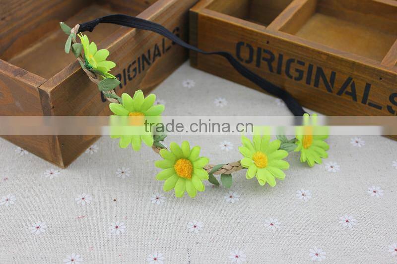New fashion charming colorful flowers hairwrap Tokyo street style hairband