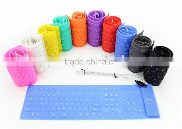 Waterproof foldable silicon keyboard, custom silicon keyboard, silicon keyboard