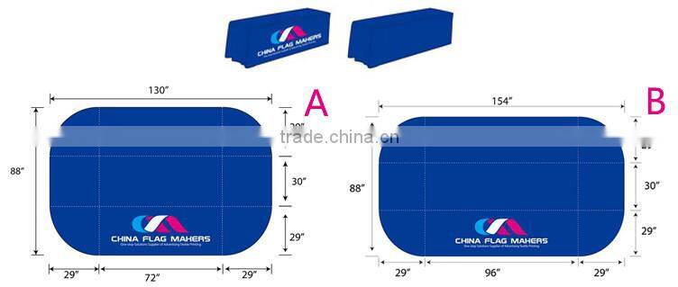 wholesale outdoor trade show use fit table cover