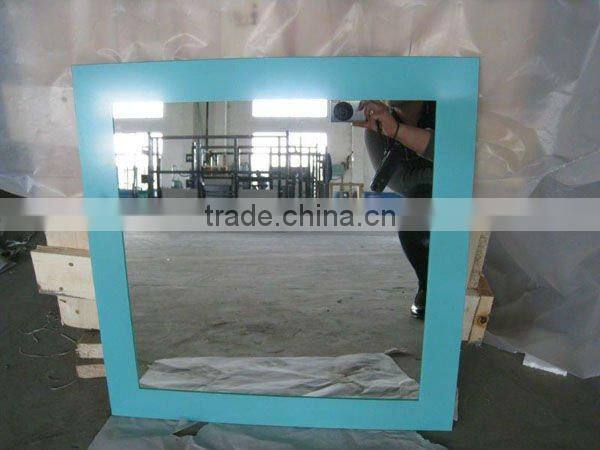 Unframes bathroom mirror and high quality mirror glasss
