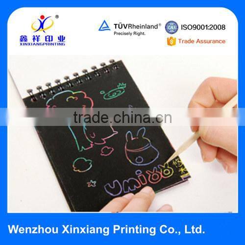 Various Kinds of Latest Design High Quality Scratch Book with a Wood Pen