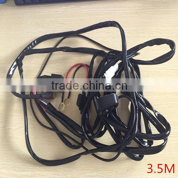 14VDC 40A LED Light Bar Wiring Harness Kit ON/OFF Switch Relay
