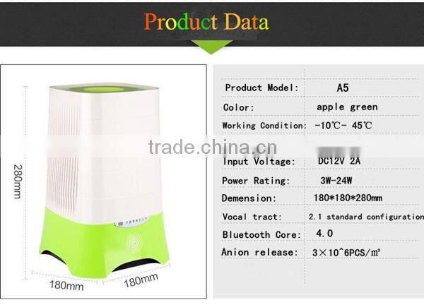 portable air cleaner air purifier and ionizer with UV lamp ozone air purifier