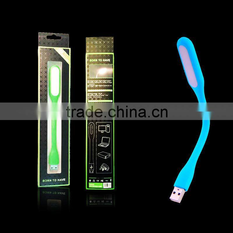 Rechargeable folding USB led reading lamp led lighter for iphone 6 and Samsung