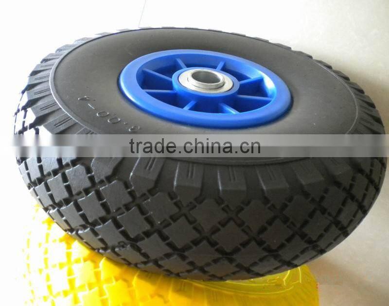 10inch pu foam trolley wheels 2.50-4 caster