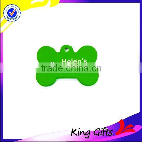 Dog tag ,bone shape metal dogtag,dog name tag ,dog tag with engarved and printed logo