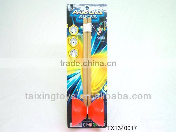 Multifunctional Children Wooden Telescopic Rod Diabolo BambooToys