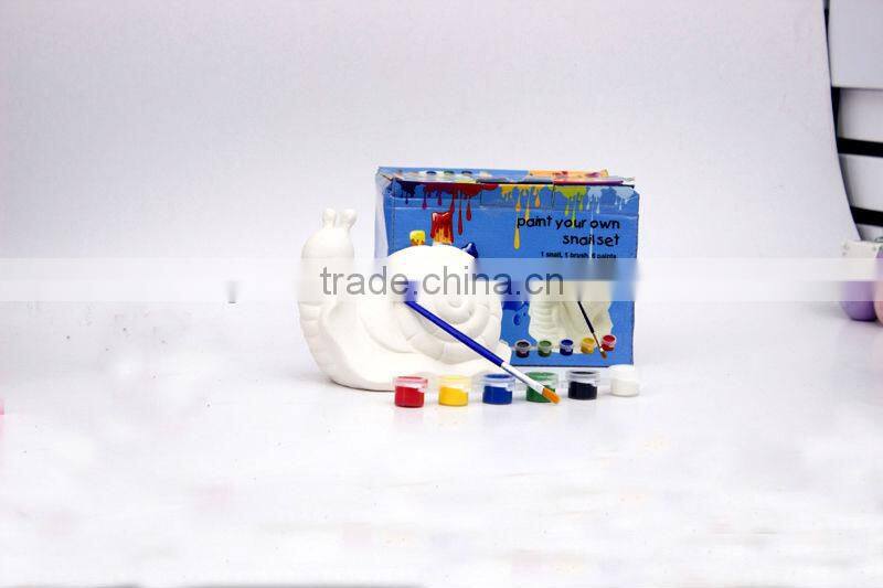 FUNNY DIY PAINTINGTOYS CERAMIC SNAIL