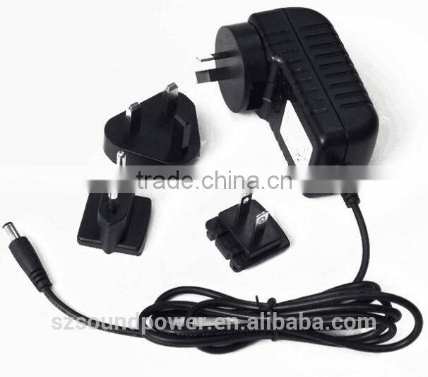 SDPower 100-240v Input 1 - 50W Output interchangeable power adapter with CE RoHS etc multi plugs