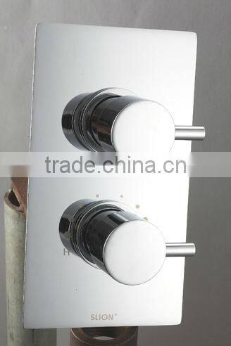 Concealed Shower Taps Dual Handles Thermostatic Shower Valve