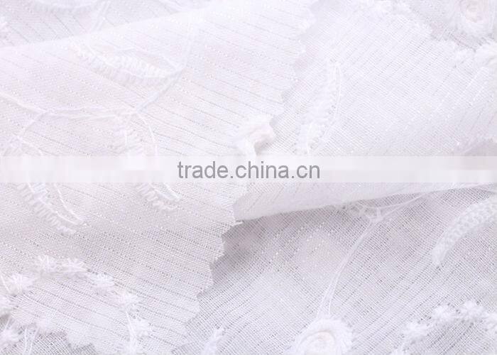2014/2015 cheap embroidered cotton polyester fabric for brand new women clothing