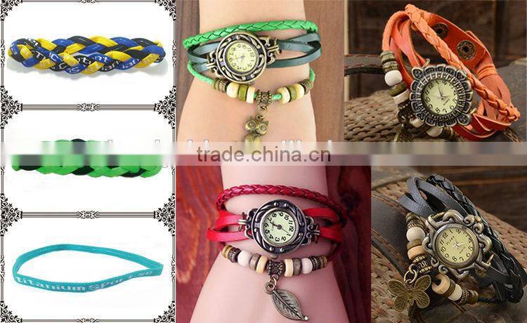 Competitive price Nice quality white braided rope bracelet
