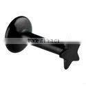 black labret with start labet piercing jewelry